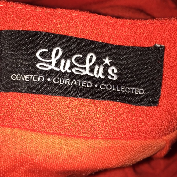 Reddish Orange Dress - Picture 7 of 7